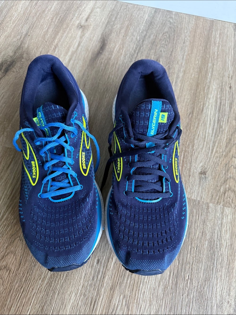 Brooks Glycerin 19 Men's Navy and Blue Running Shoes Size 11.5 - Picture 2 of 9
